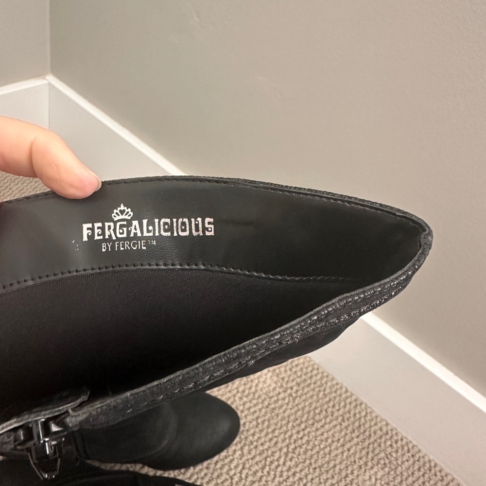 Fergalicious Black Over the Knee Boots - Picture 6 of 6